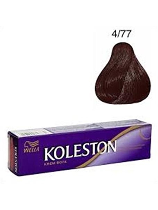 Koleston Tüp Boya  4/77 Kadife Kahve  x 2 Adet + Sıvı Oksidan 2 Adet