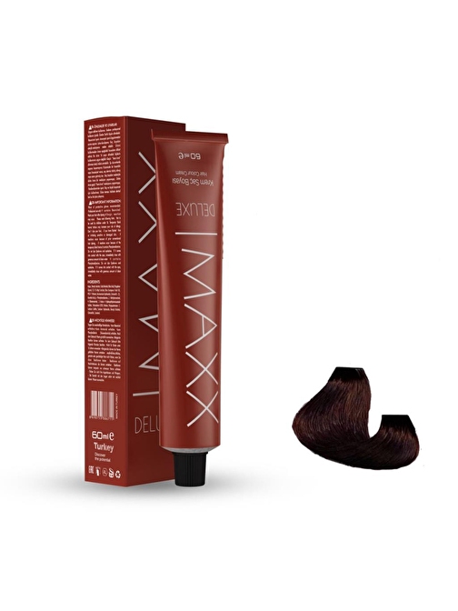 Maxx Deluxe Tüp Boya 4.6 Bronz Kızıl 60 ml  x 2 Adet + Sıvı Oksidan 2 Adet