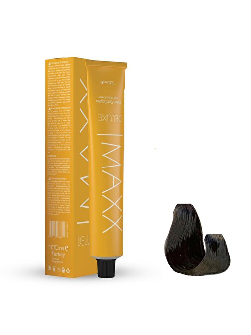 Maxx Deluxe Tüp Boya 7.11 Yoğun Küllü Kumral 60 ml + Sıvı oksidan