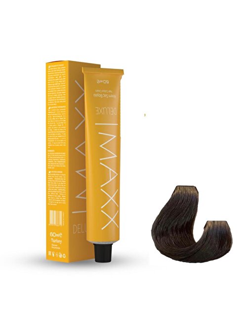 Maxx Deluxe Tüp Boya 8.11 Yoğun Küllü Açık Kumral 60 ml + Sıvı oksidan