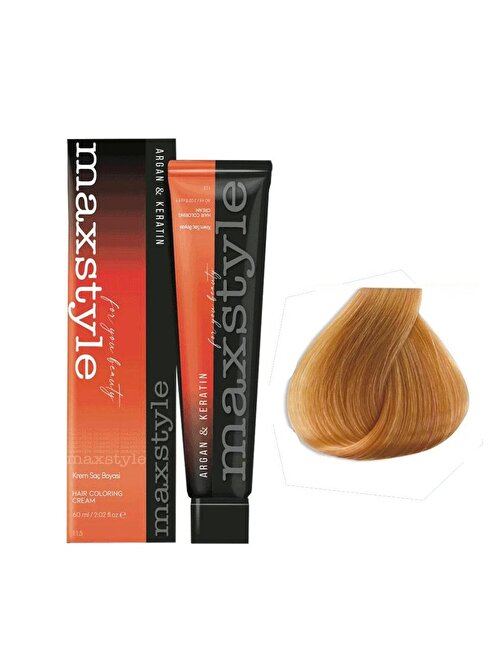 Maxstyle Argan Keratin Saç Boyası 8.33 Bal Köpüğü