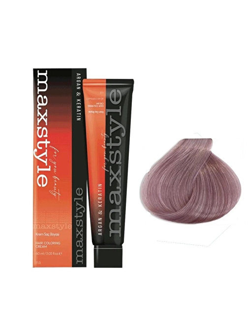 Maxstyle Argan Keratin Saç Boyası 12.22 Açıcı Lila İrize