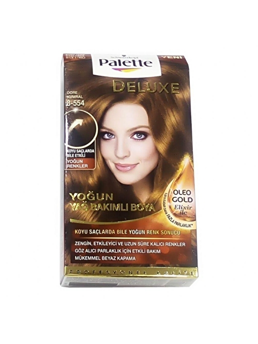 Palette Saç Boyası  8-554 Dore Kumral  x 2 Adet