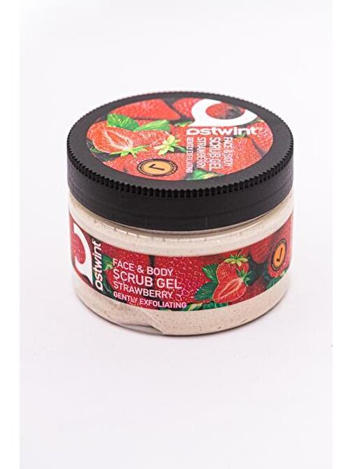 Ostwint Face Body Scrub Gel Strawbarry 300 ML x 3 Adet