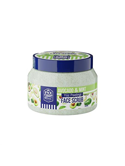 Fnx Barber Face Scrub Peeling Avakado Menthol 500 ML