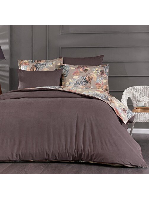 Schafer Home Premium Comfort Çift Kişilik Nevresim Takımı 6 Parça-Mor