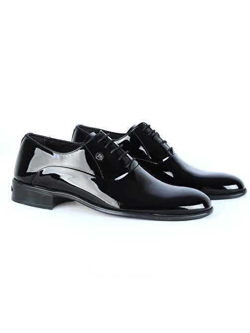 Pierre Cardin 7017 Groom Siyah Rugan Erkek Klasik Ayakkabı