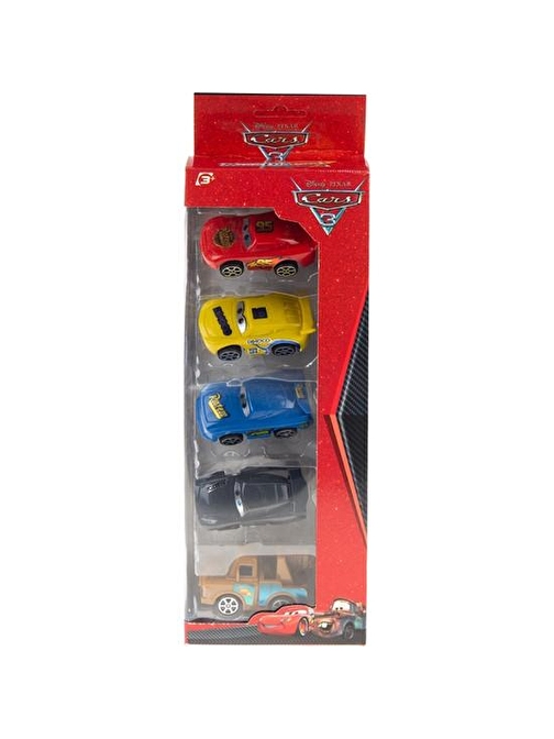 CANALİ TOYS Şimşek Cars 5'li Sürtmesiz Kutulu Araba   1115