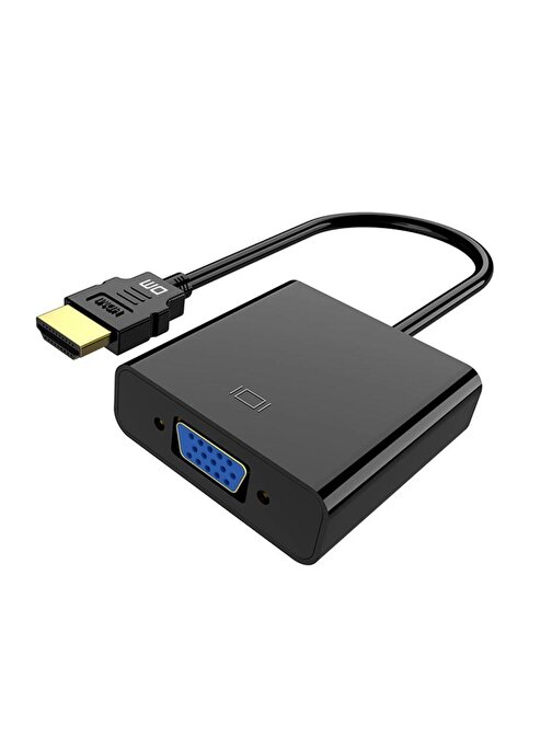 DM CHB020 HDMI to VGA Dişi Çevirici Adaptör Siyah