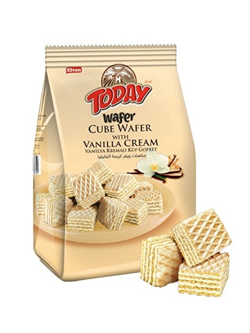 Today Küp Gofret Vanilyalı 200Gr. ( 1 Paket)