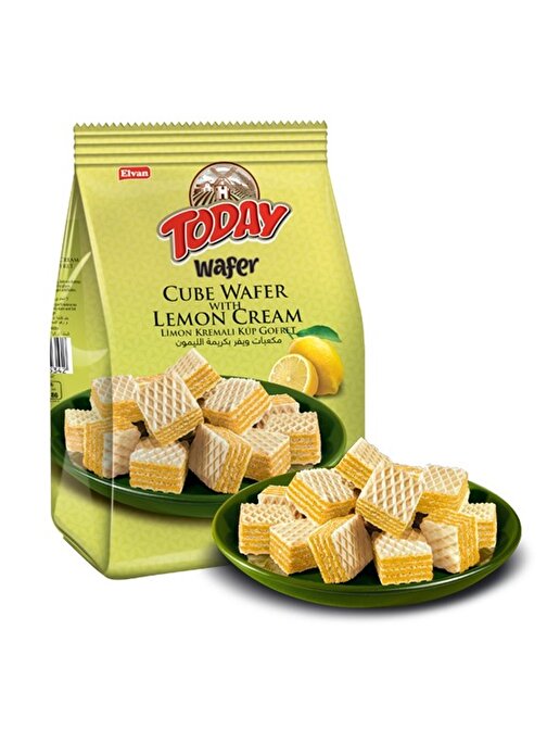 Today Küp Gofret Limonlu 200Gr. (1 Paket)