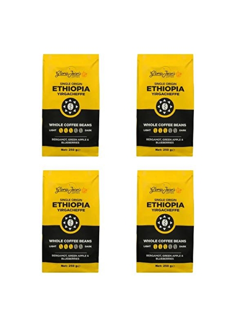 Gloria Jean's Ethiopia Yirgacheffe 250 Gr 4'lü Paket