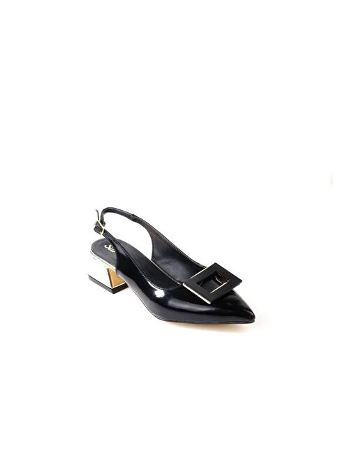 Papuçcity Sprs 02830 4 Cm Topuklu Kadın Arkası Açık Stiletto Ayakkabı