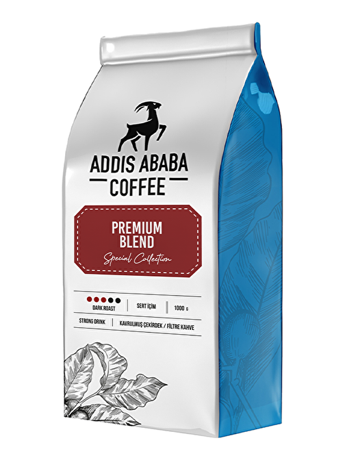 Addis Ababa Coffee Premium Blend Espresso Kahve 1000 Gr (Kavrulmuş Çekirdek)