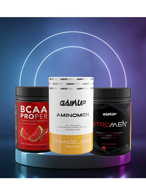 Gainup Aminomen+Nitromen+BCAA Proper Kombinasyonu