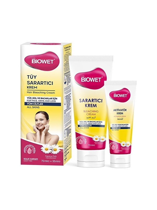 Bıowet Tüy Sarartıcı Krem Tüm Ciltler 100 Ml