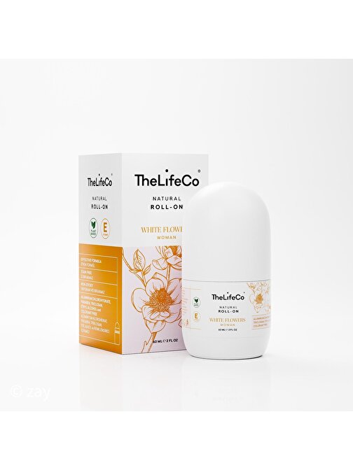 TheLifeCo Doğal  Roll-on Deodorant White Flowers 60 ML – Kadın