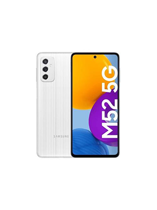 Yenilenmiş SAMSUNG GALAXY M52 128GB -A Kalite- Beyaz