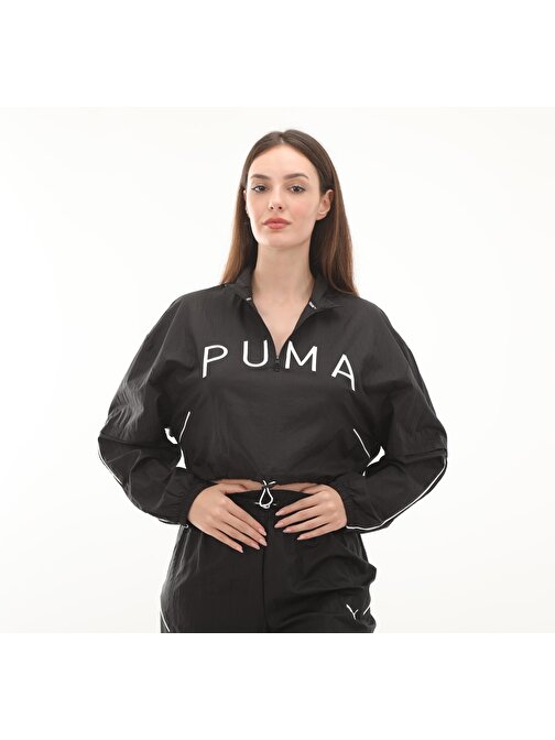 524816-01 Puma Fıt Move Woven Jacket Kadın Sweatshirt Siyah