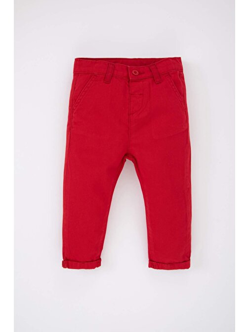 Erkek Bebek Basic Kırmızı Gabardin Pantolon Z2703A223SP