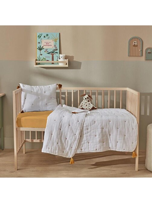 Karaca Home Lalin Beyaz Bebek Müslin Comfort Set