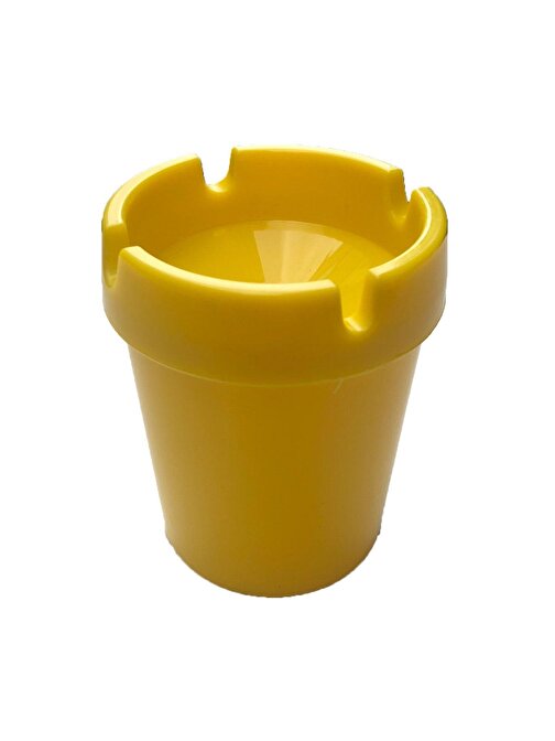 Mini Kokusuz Küllük Sert Plastik Oto Araba Küllük Sarı