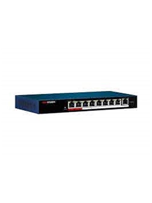 Hikvision DS-3E0510P-E-M 8 Portlu 10-100-1000 Gigabit Fast Ethernet Switch