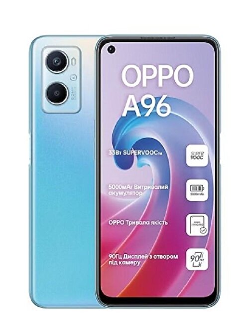 Oppo A96 128 GB  Silver 6 Gb Ram (Outlet Ürün)