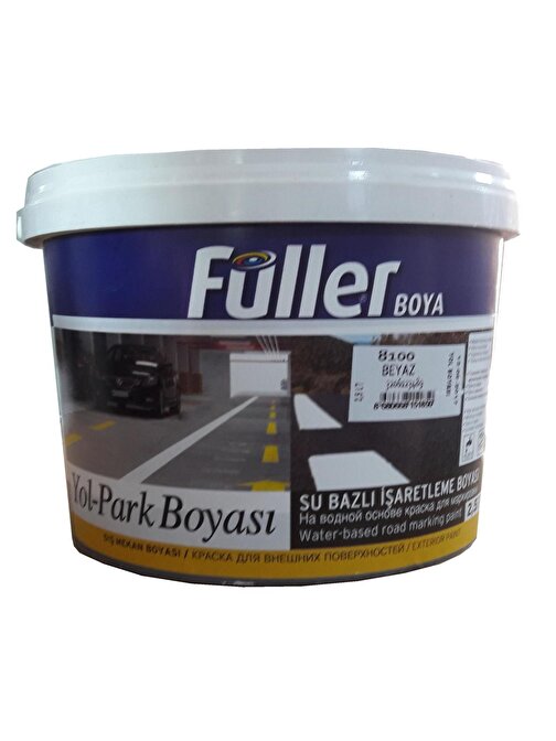  Füller Beyaz Yol Çizgi Boyası 2,5 Litre Su Bazlı