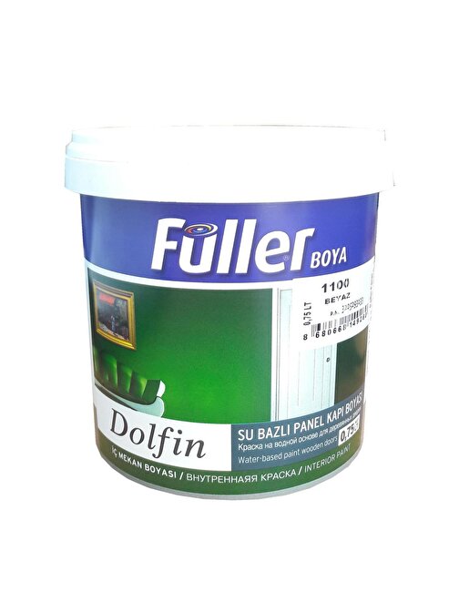  Füller Dolfin Panel Kapı Boyası Beyaz 0,75 Litre