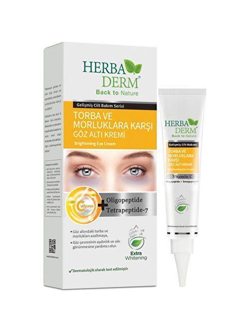 Herbaderm Göz Altı Kremi Torba ve Morluklara Karşı 15 ml