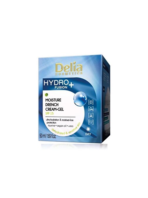 Delia Hydra Fusion+Moisture Drench Cream Gel 50 ml Yüz Nemlendirici