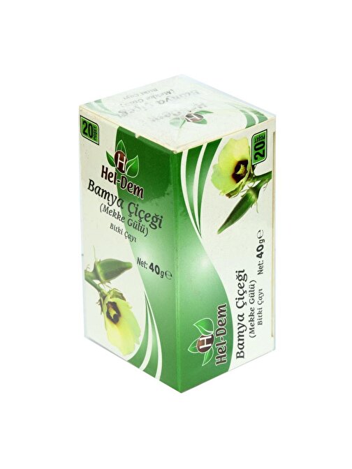Hel-Dem Bamya Çiçeği Mekke Gülü Bitki Çayı Süzen Poşet 2G x 20Ad