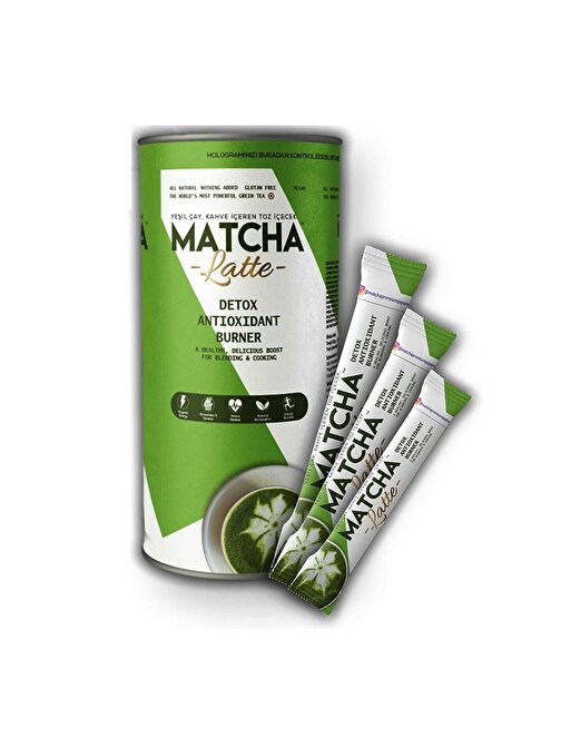 Matcha Premium Japanese Matcha Latte Form Çayı Maça Çayı 20 x 7GR