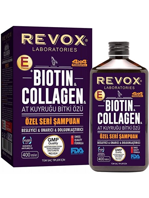 Revox Şampuan Bıotın Collagen At Kuyruğu Özlü 360 Ml