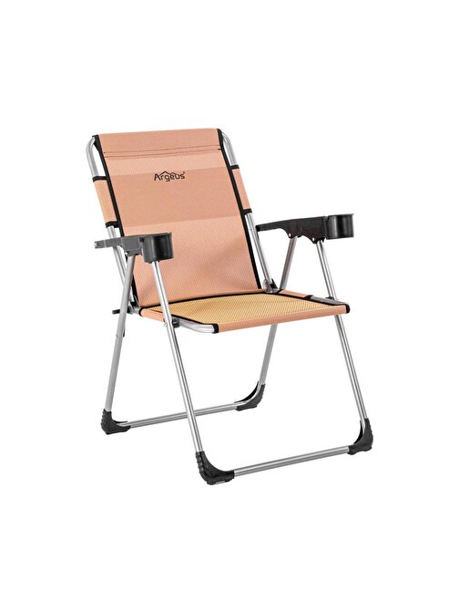 Argeus Rock Katlanabilir Kamp Sandalyesi Bardaklı - Bakır (A-20-R9)