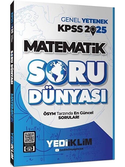 2025 KPSS Genel Yetenek Matematik Soru Dünyası Yediiklim Yayınları