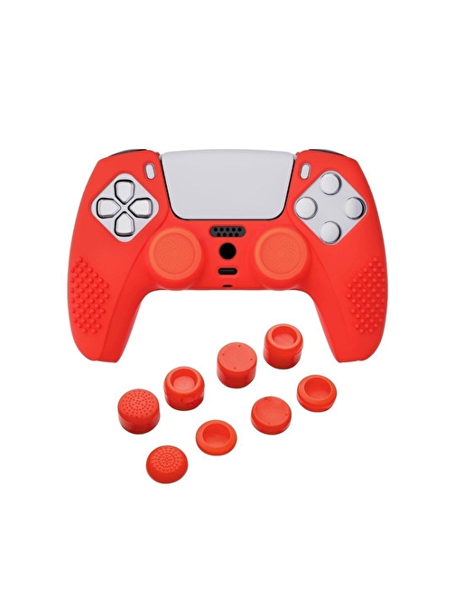 Cosmostech PS5 Controller Joystick Oyun Kolu Gamepad Uyumlu Silikon + 8'li Analog Koruyucu T