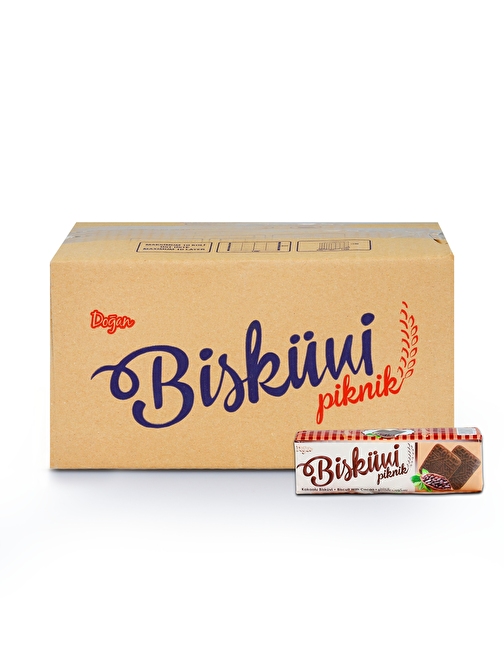 Doğan Kakaolu Piknik Bisküvi 80 Gr. 24 Adet (1 Kutu)