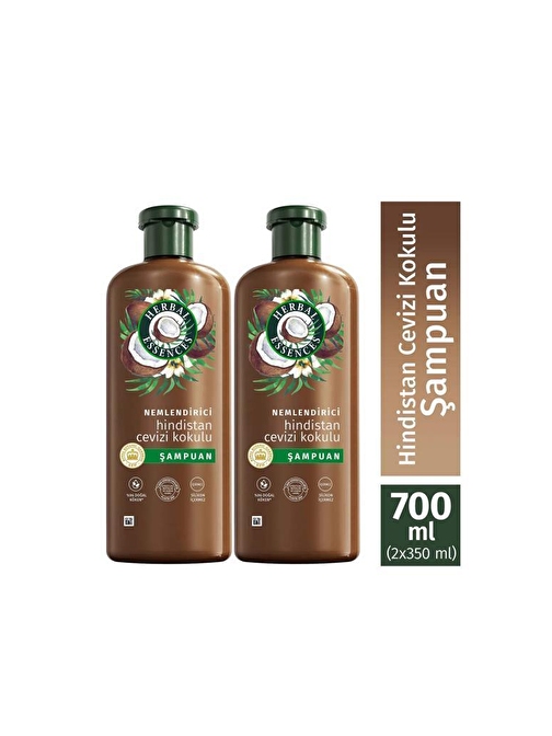 Herbal Essences Nemlendirici Hindistan Cevizi Kokulu Şampuan 350 ml x2