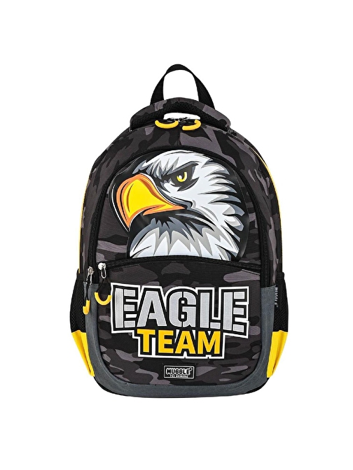 Muggle 3 Bölmeli Eagle Team Okul Sırt Çantası MU-9156