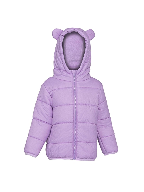 HelloBaby Basic Kulaklı Kapüşonlu Mont Kız Bebek