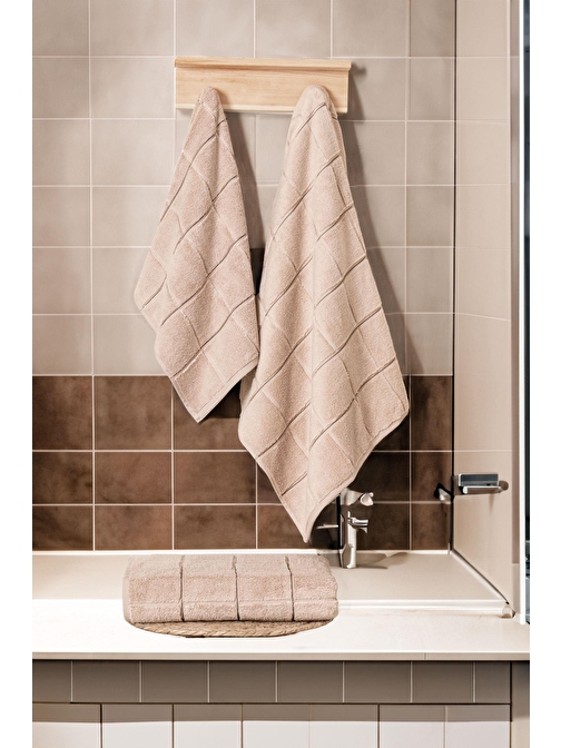 Varol Kare Micro Cotton Banyo Havlusu 90x150cm