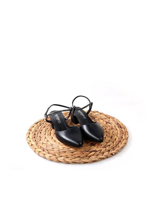 Papuçcity Mhtp 02716 3,5 Cm Topuklu Kadın Stiletto Ayakkabı