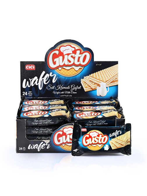 Gusto Süt Kremalı Gofret 40Gr. 24'lü (1 Kutu)