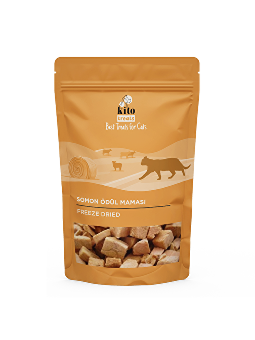 Kito Freeze Dried Somon Ödül Maması Kediler İçin