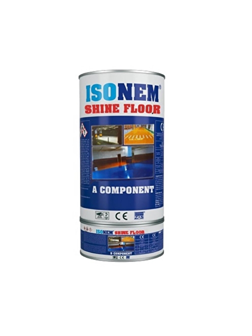 İsonem Shine Floor Solvent Bazlı Fayans Boyası 2.25 Kg Beyaz