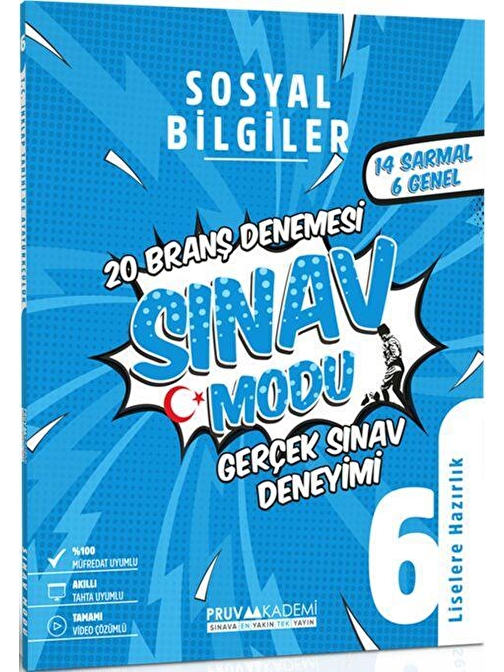 6. Sınıf Sosyal Bilgiler Deneme Pruva Akademi