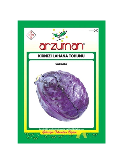 Arzuman Sebze Kırmızı Lahana Tohumu 10 Gram