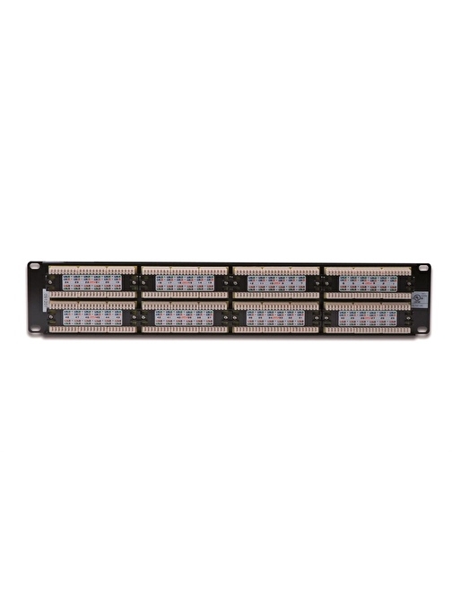 Digitus 19 Inch CAT 6 UTP Patch Panel, Zırhsız, 48 port RJ45, 8P8C, LSA, 2U Siyah renk RAL 9005